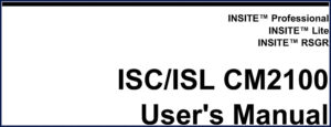 insite isc, isl user manual, insite manual, insite isc,