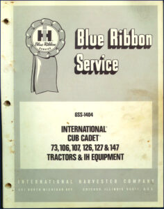 international harvester 73, 106, 107, 126, 127 service, international harvester service manual, international harvester harvester