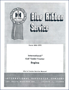 international harvester cub cadet tractor service manual, international harvester service manual, international harvester harvester