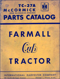 international harvester cub parts catalog, international harvester parts catalog, international harvester harvester