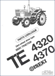 iseki 4320, 4370 parts catalog, iseki parts catalog, iseki 4320,