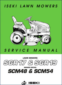 iseki sgr17 sgr19 scm48 scm54 service manual, iseki service manual, iseki sgr17