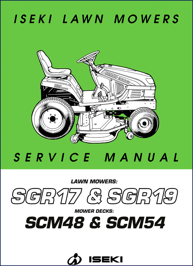 iseki sgr17 sgr19 scm48 scm54 service manual, iseki service manual, iseki sgr17
