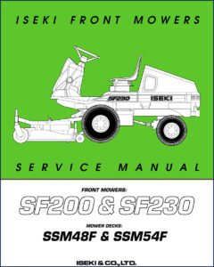 iseki sf200, sf230 service manual, iseki service manual, iseki sf200,