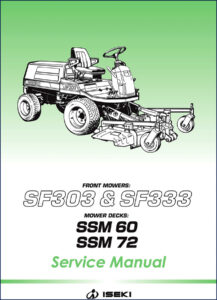 iseki sf303, sf333 service manual, iseki service manual, iseki sf303,