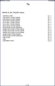 iseki ssm48 ssm60 ssm54 2013 parts catalog, iseki parts catalog, iseki ssm48