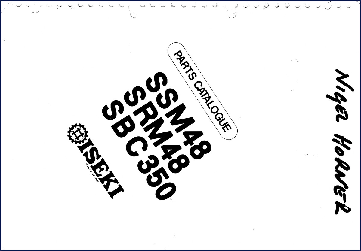 iseki ssm48, srm48, sbc 350 parts catalog, iseki parts catalog, iseki ssm48,