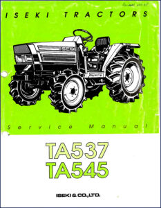 iseki ta537 ta545 1989 service manual, iseki service manual, iseki ta537