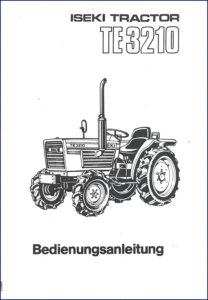 iseki te3210 operators manual, iseki manual, iseki te3210