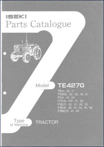iseki te4270 te41 te51 te71 tme31 parts catalog, iseki parts catalog, iseki te4270