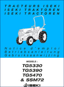 iseki tg5330, tg5390, tg5470, ssm72 user manual, iseki manual, iseki tg5330,
