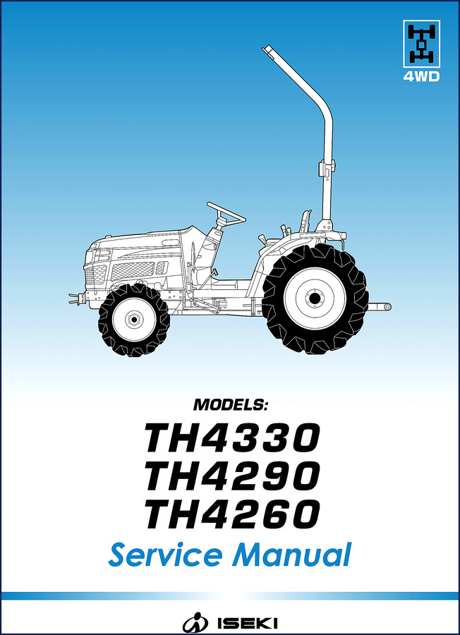iseki th4260, th4290, th4330 service manual, iseki service manual, iseki th4260,