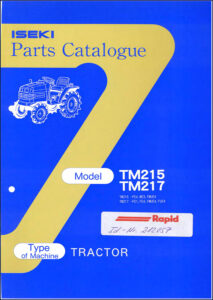 iseki tm215 tm217 parts catalog, iseki parts catalog, iseki tm215