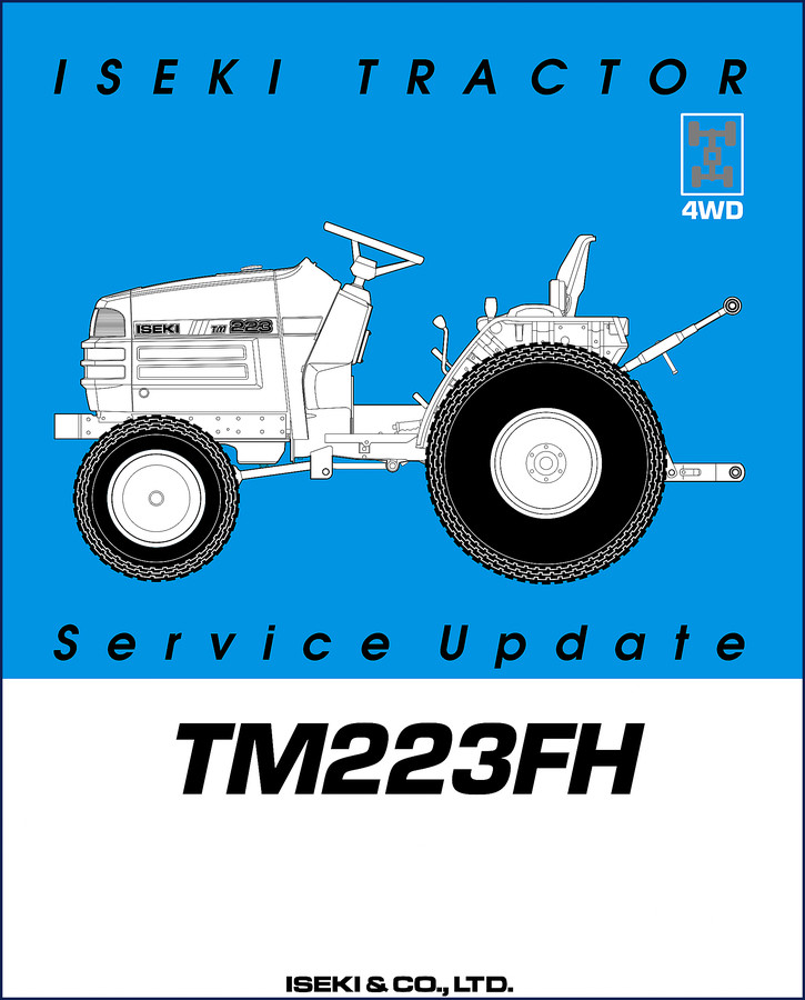 iseki tm215f tm217f tm223fh tm223f service manual, iseki service manual, iseki tm215f