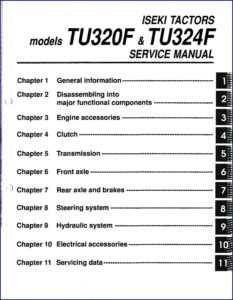 iseki tractors tu320f, tu324f service manual, iseki tractors service manual, iseki tractors tractors