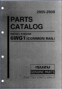 isuzu 6wg1 parts catalog, isuzu parts catalog, isuzu 6wg1
