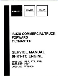 isuzu fsr ftr fvr frr wt5500 service manual, isuzu service manual, isuzu fsr