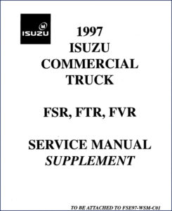 1997 isuzu fsr ftr fvr service manual, isuzu service manual, isuzu isuzu
