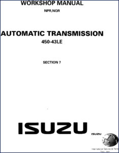 isuzu npr nqr workshop manual, isuzu workshop manual, isuzu npr