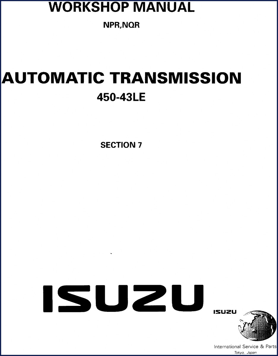 isuzu npr nqr workshop manual, isuzu workshop manual, isuzu npr
