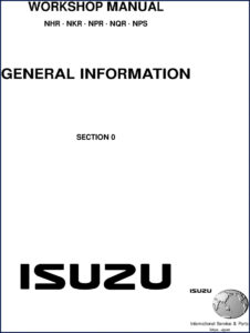 isuzu npr, nqr, nhr, nkr, nps workshop manual, isuzu workshop manual, isuzu npr,
