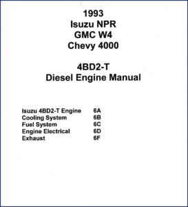 1993 isuzu npr w4 4000 service manual, isuzu service manual, isuzu isuzu