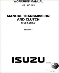 isuzu npr, nhr, nkr workshop manual, isuzu workshop manual, isuzu npr,