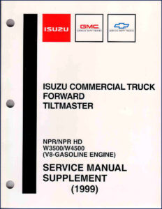 1999 isuzu npr w3500 w4500 service manual, isuzu service manual, isuzu isuzu