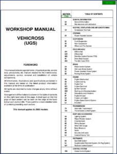isuzu vehicross 2000 workshop manual, isuzu workshop manual, isuzu vehicross