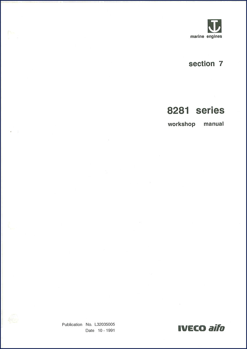 iveco 8281 1991 workshop manual, iveco workshop manual, iveco 8281