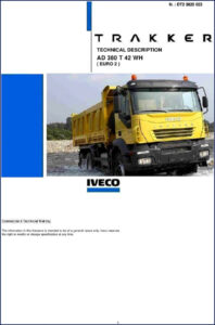 iveco ad 380 t 42 wh 2005 technical, iveco manual, iveco ad