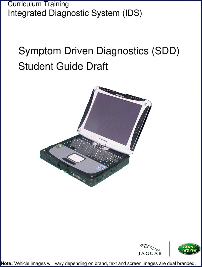 Jaguar Land Rover Land Rover 2009 Training Manual – SDD IDS Diagnostics – OEM Service Manual