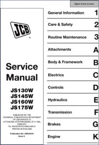 jcb js130w, jcb manual