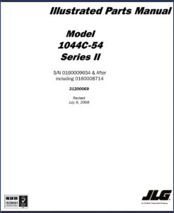 jlg 1044c, jlg manual