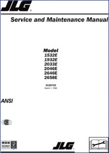 jlg 1532e 1932e 2033e 2046e 2646e 1998 service, jlg service manual, jlg 1532e