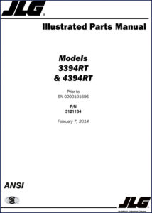 jlg 3394rt, 4394rt 2014 parts catalog, jlg parts catalog, jlg 3394rt,