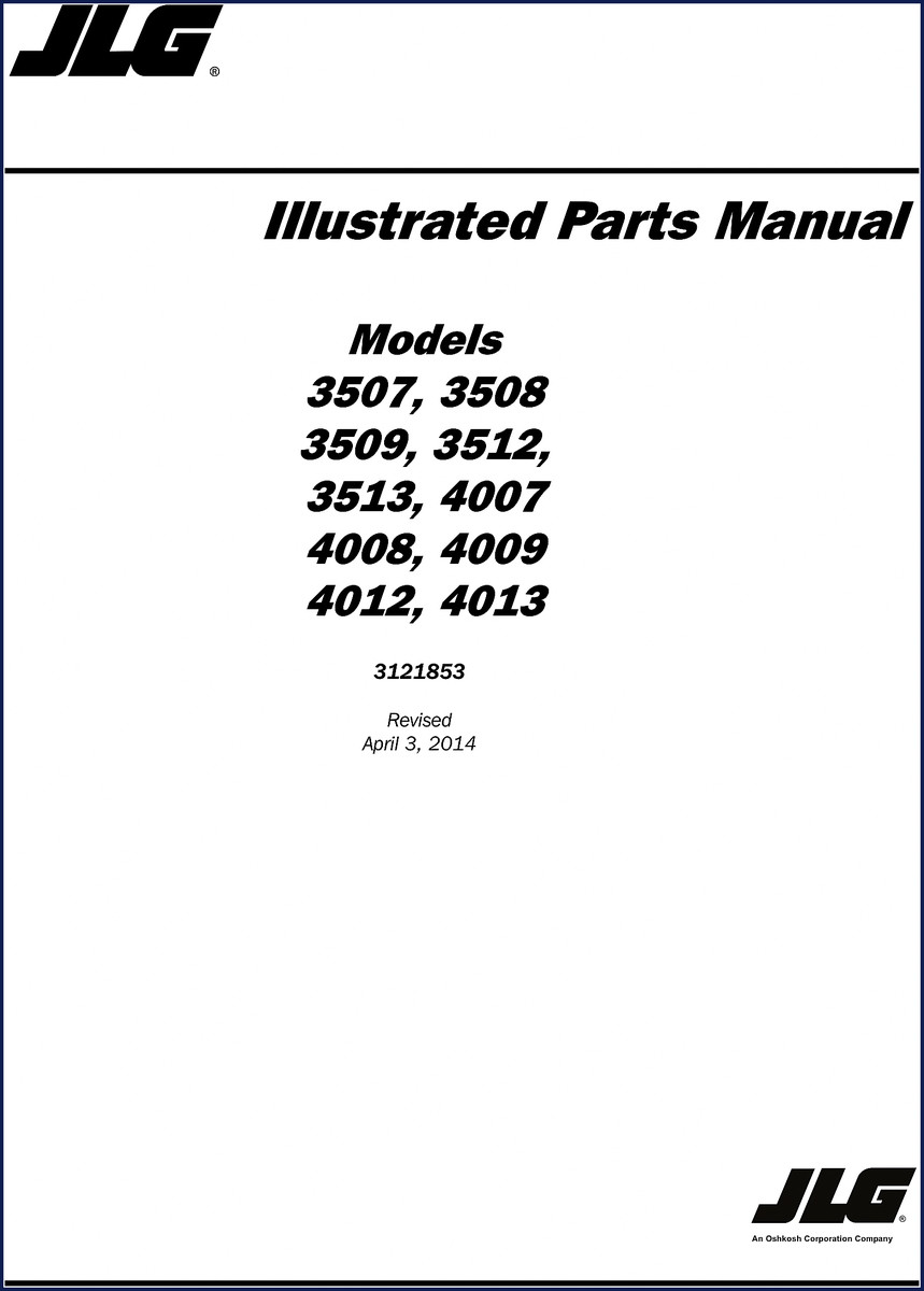 jlg 3507, jlg manual
