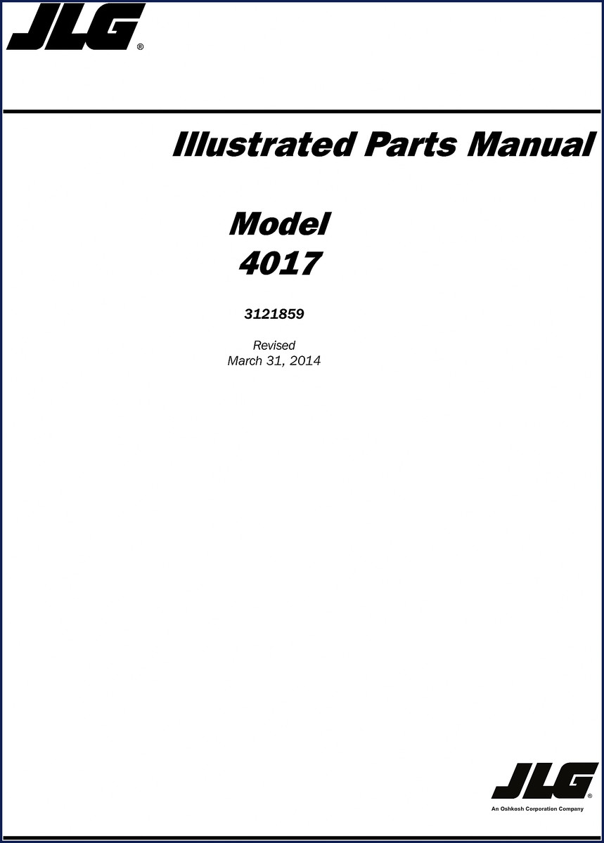 jlg 4017 2014 parts catalog, jlg parts catalog, jlg 4017