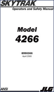 jlg 4266 2000 operators manual, jlg manual, jlg 4266