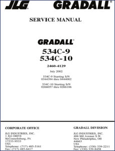 jlg 534c, jlg manual