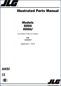 jlg 600a 600aj 2013 parts catalog, jlg parts catalog, jlg 600a