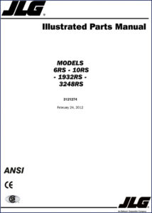 jlg 6rs, 10rs, 1932rs, 3248rs 2012 parts catalog, jlg parts catalog, jlg 6rs,