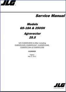 jlg g5, jlg manual