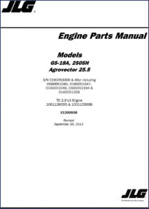 jlg g5, jlg manual
