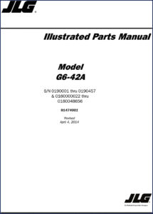 jlg g6, jlg manual