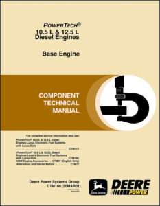 john deere 10.5, 12.5 2001 technical manual, john deere manual, john deere deere