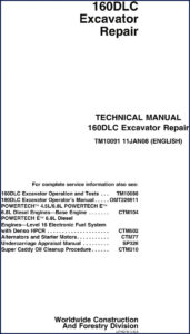 john deere 160dlc 2008 technical manual, john deere manual, john deere deere