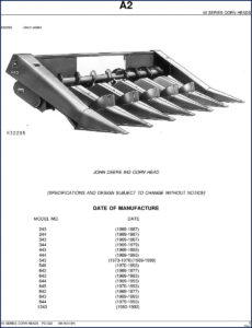 john deere 243, 244, 343, 344, 443 1994, john deere parts catalog, john deere deere