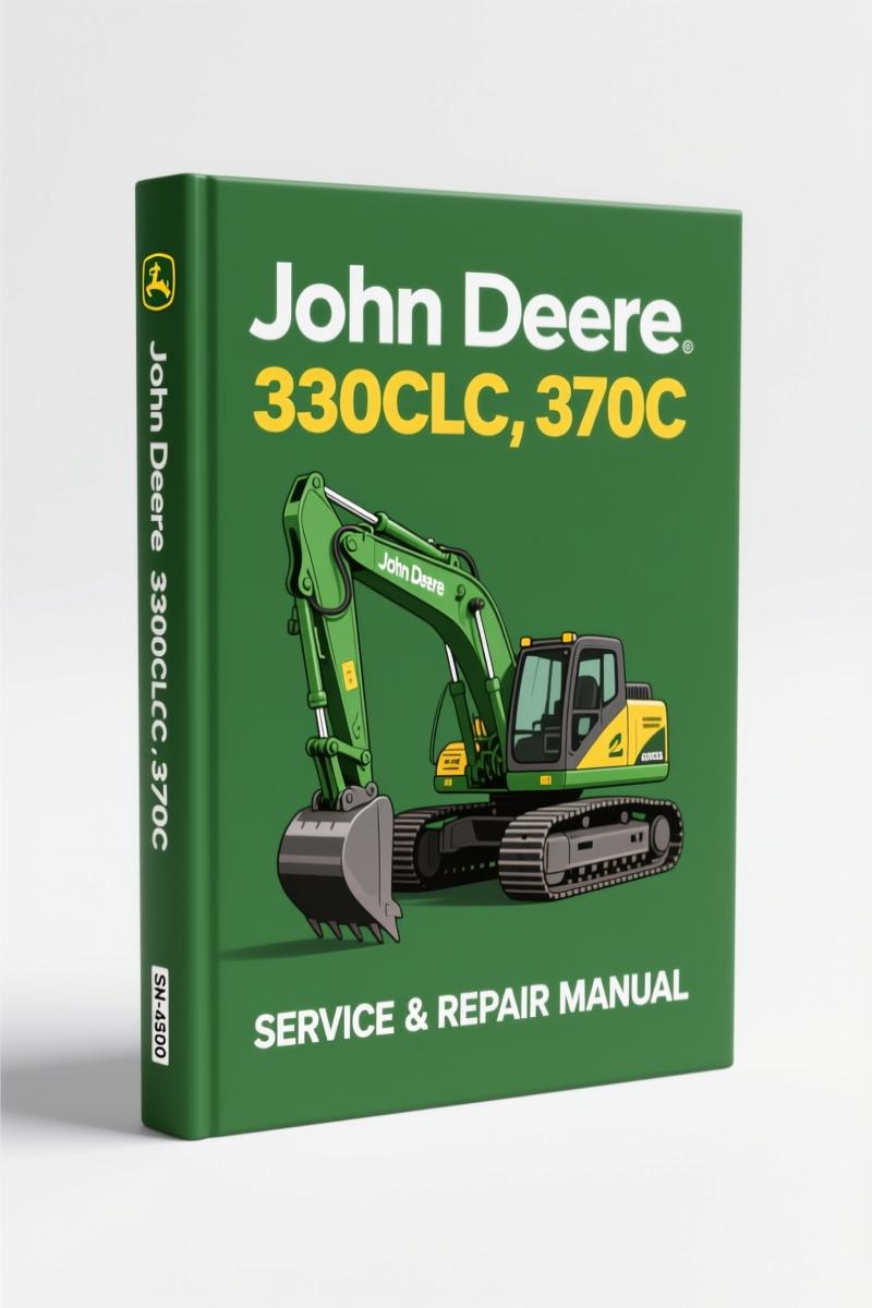 John Deere 330CLC 370C 2001 Technical Manual cover