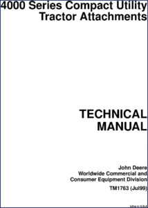 john deere 4000 1999 technical manual, john deere manual, john deere deere